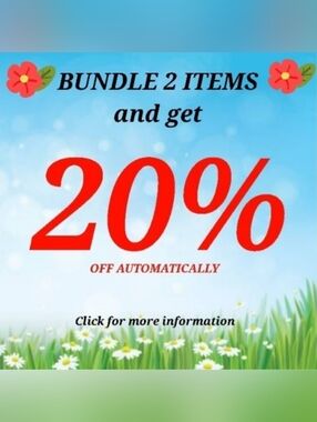 Bundle 2 Items & Get 20% Off Automatically: Click For More Information